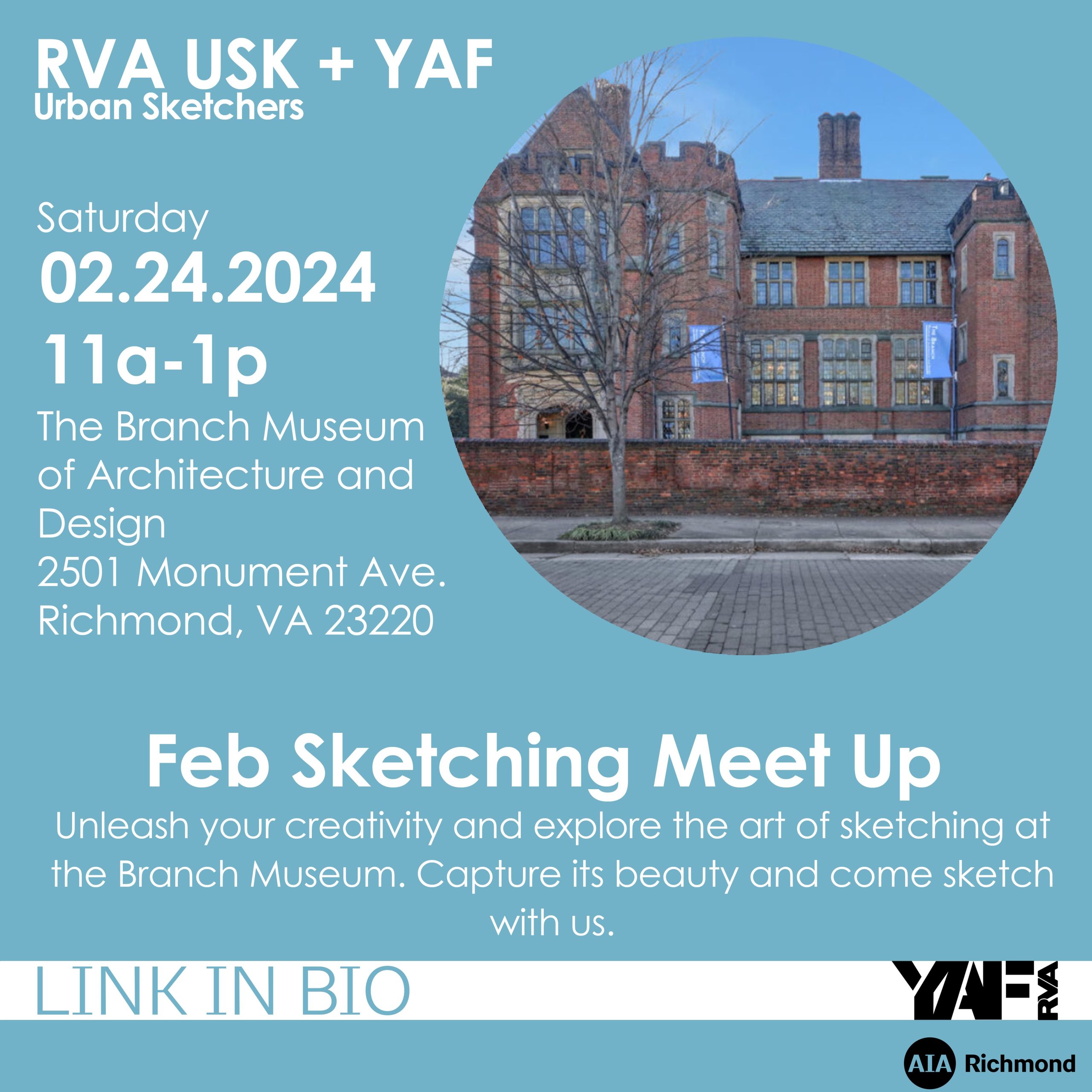 Sketching Meet Up with YAF & RVA Urban Sketchers
