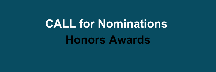 Call for Nominations: 2024 Honors Awards